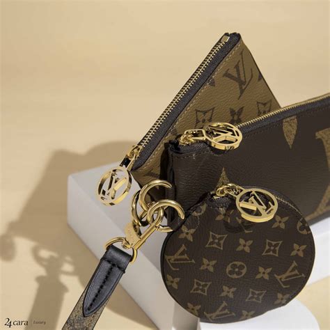 louis vuitton trio pouch price|Louis Vuitton pouch with strap.